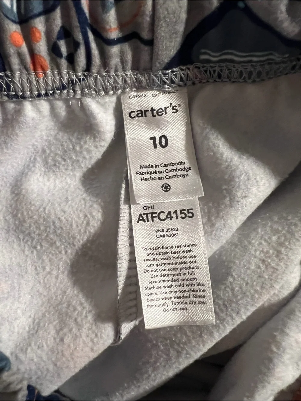 Carters cozy pants long